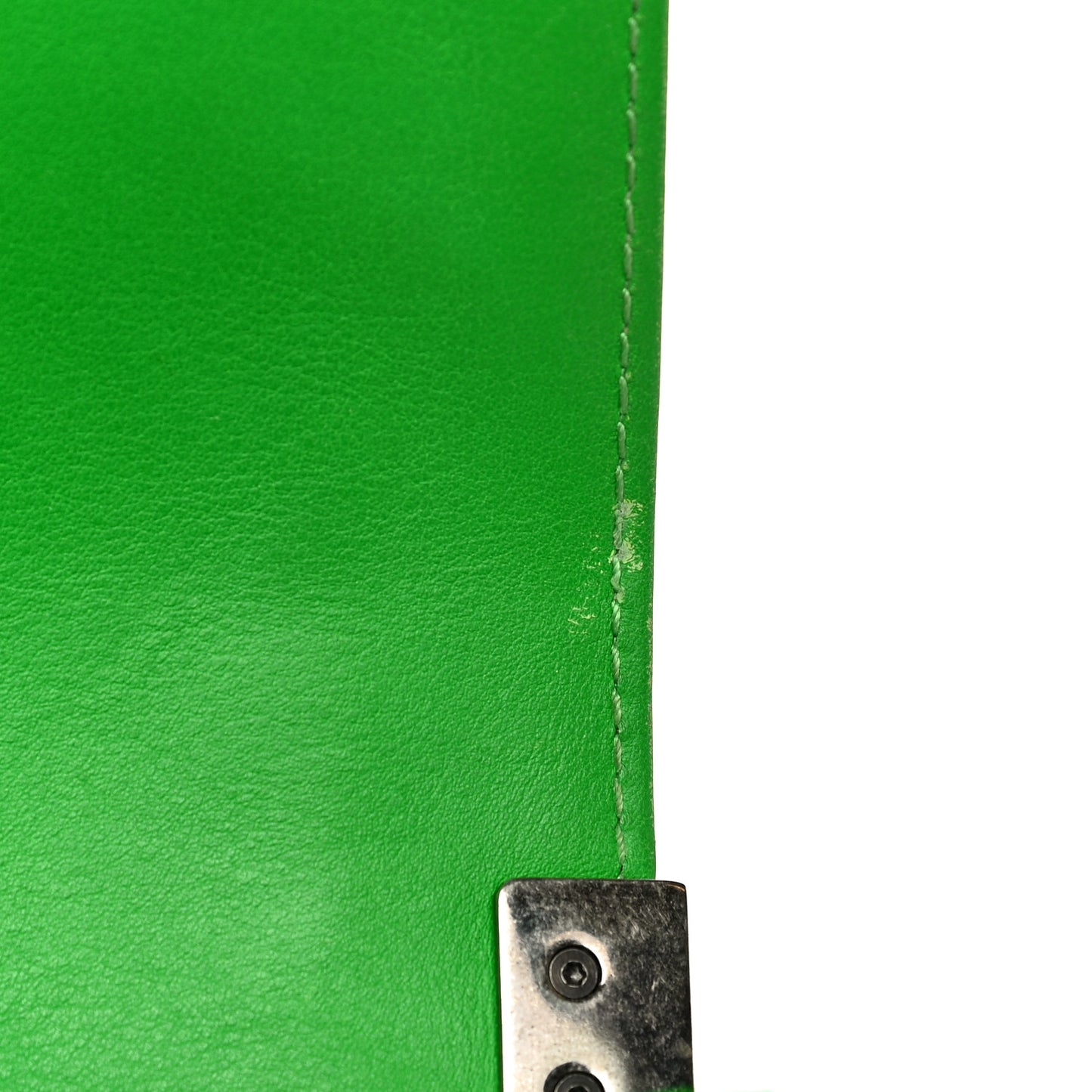 Patent Quilted Small Boy Flap Green