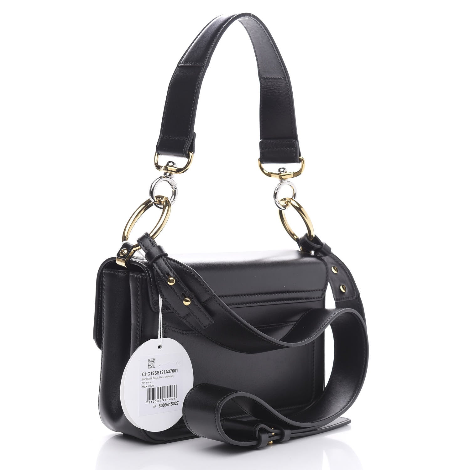 Chloe Calfskin Small C Double Carry Black 3 of 9