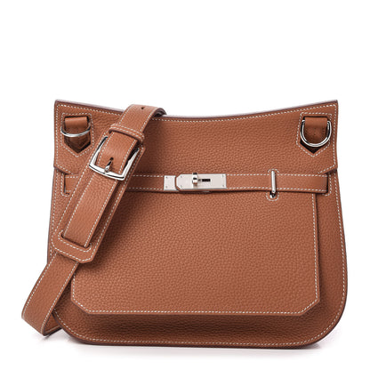 Hermes Taurillon Clemence Jypsiere 28 Gold 1 of 11