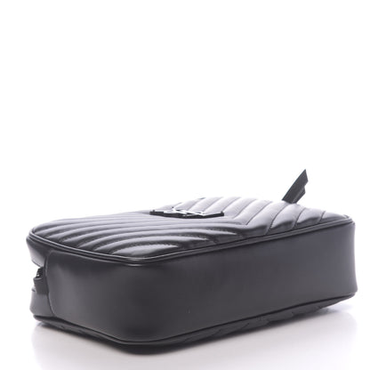 Saint Laurent Calfskin Matelasse Monogram Lou Camera Bag Black 4 of 10