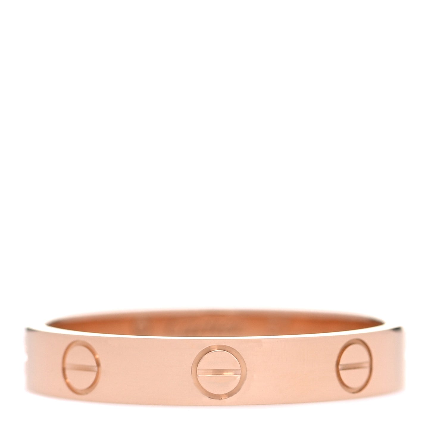 18K Pink Gold 3.5mm LOVE Wedding Band Ring 57 8