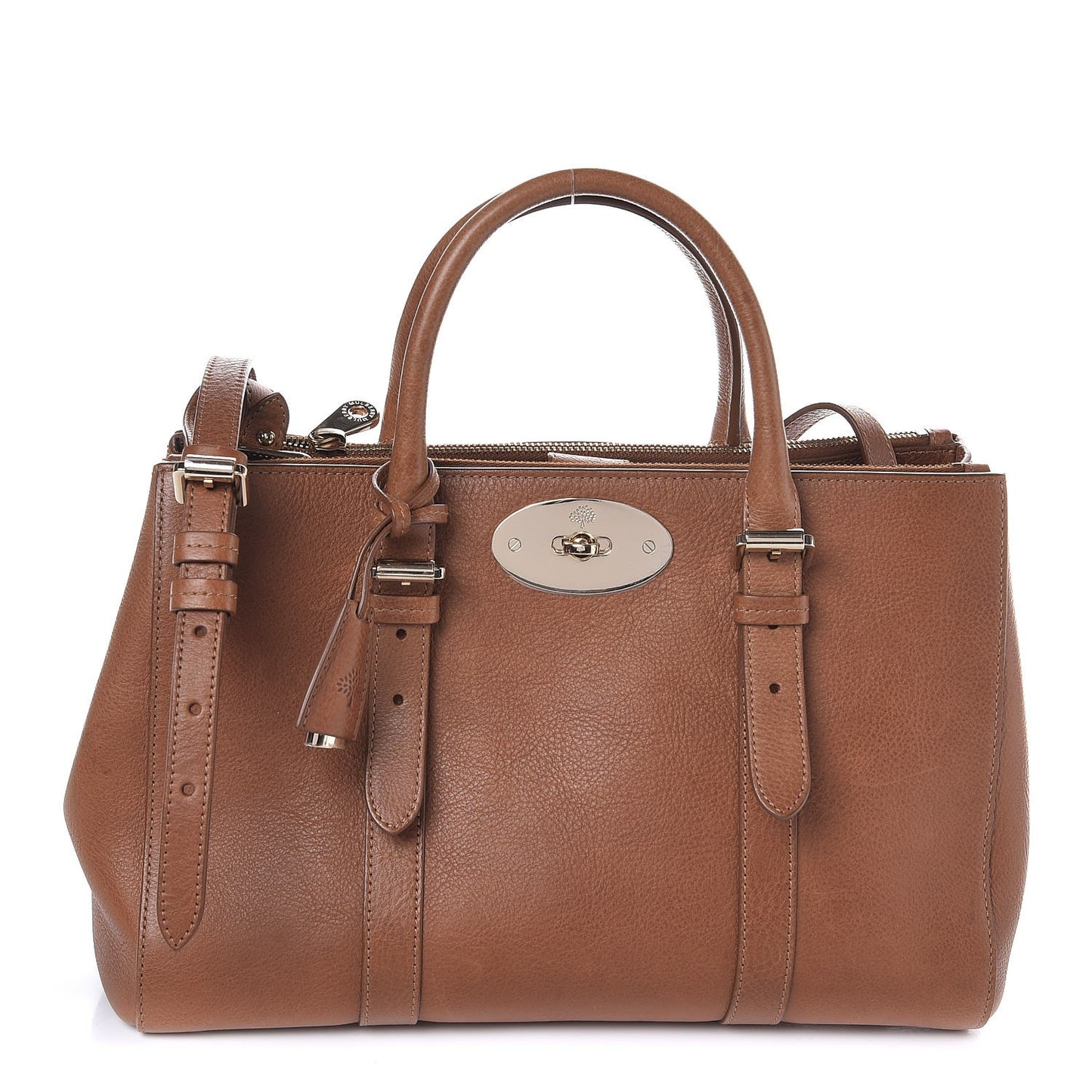 Classic Grain Small Bayswater Double Zip Tote Oak