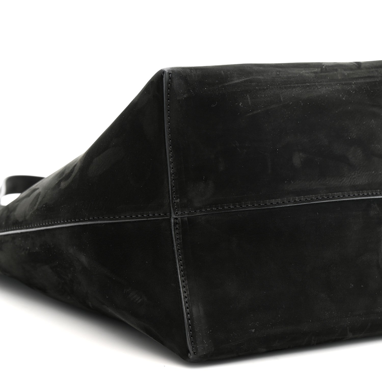 The Row Suede Calfskin Medium N/S Park Tote Black 8 of 9