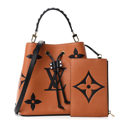 Louis Vuitton Empreinte Monogram Giant Crafty Neonoe MM Caramel Black 1 of 11