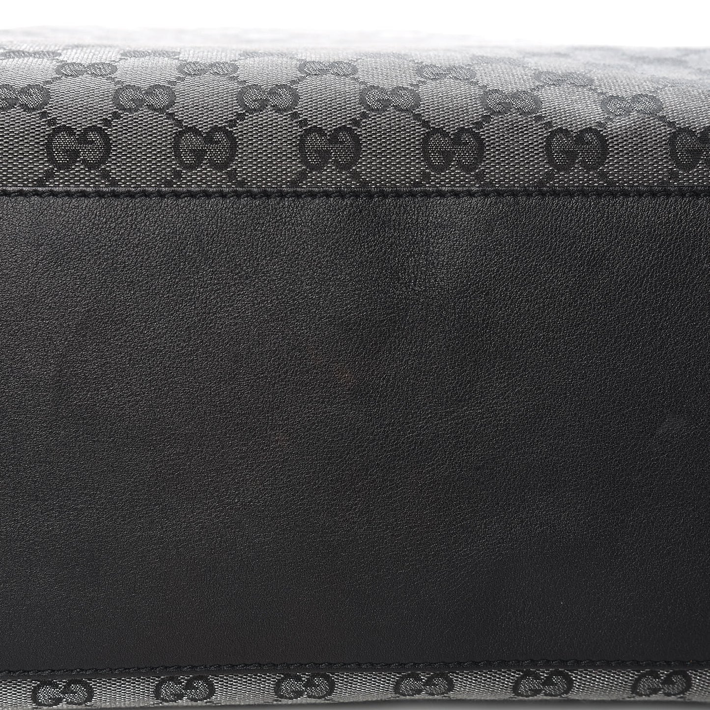 Metallic Monogram XL Shopper Tote Black