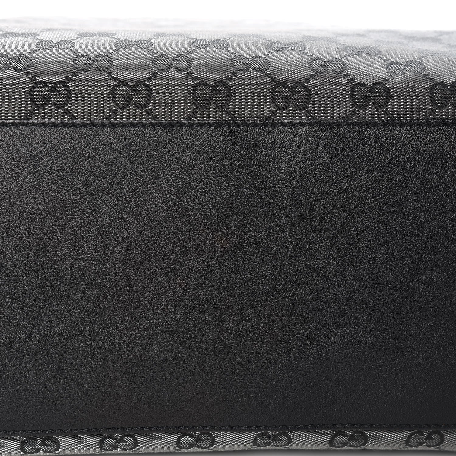 Gucci Metallic Monogram XL Shopper Tote Black 10 of 11