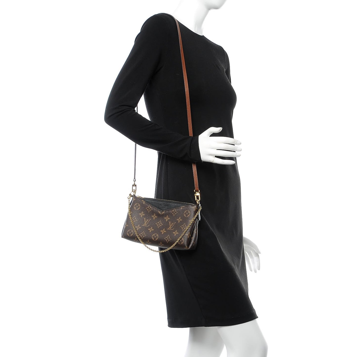 Monogram Pallas Clutch Black