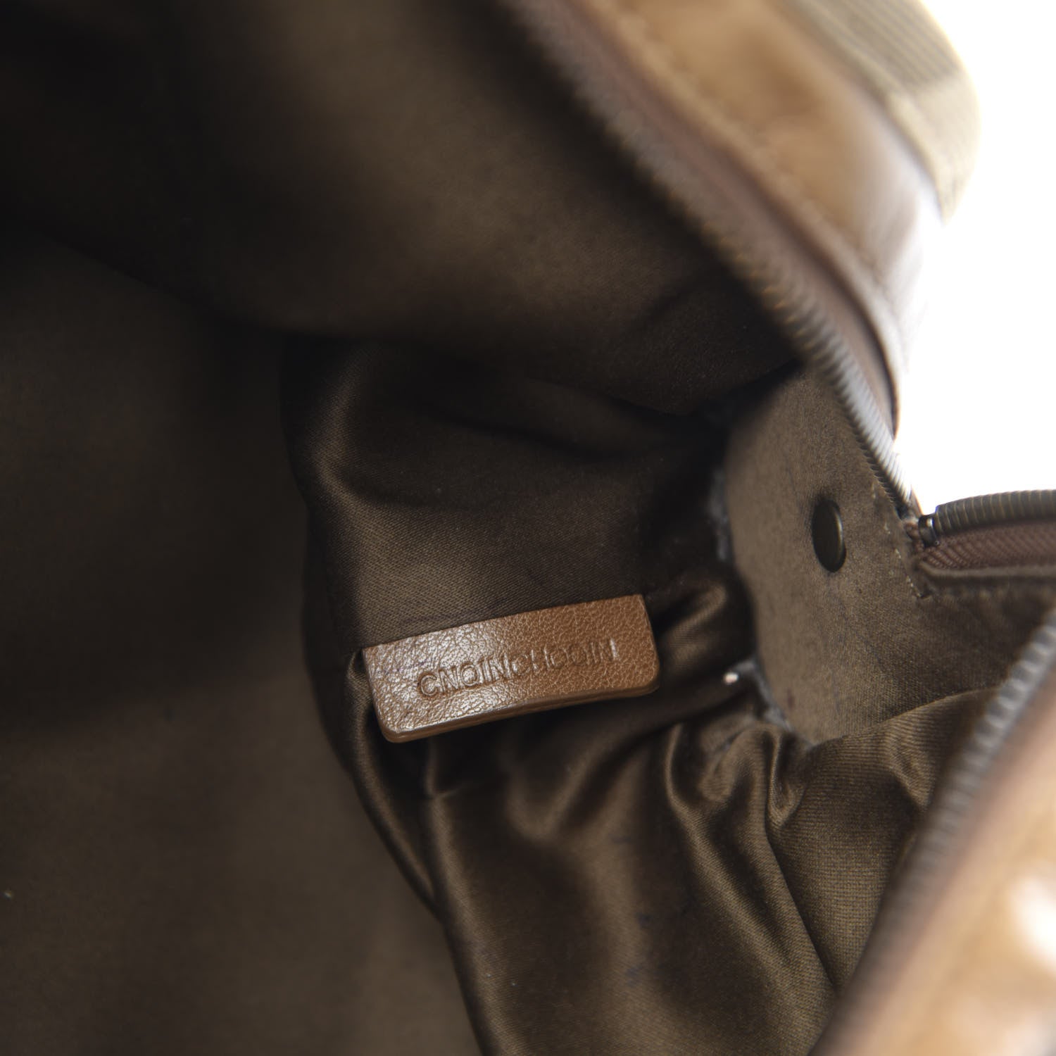 Burberry Grained Calfskin Two Front Pocket Satchel Brown 15 of 16