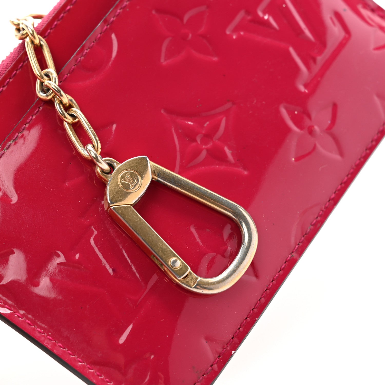 Louis Vuitton Vernis Key Pouch Rose Indien 9 of 12