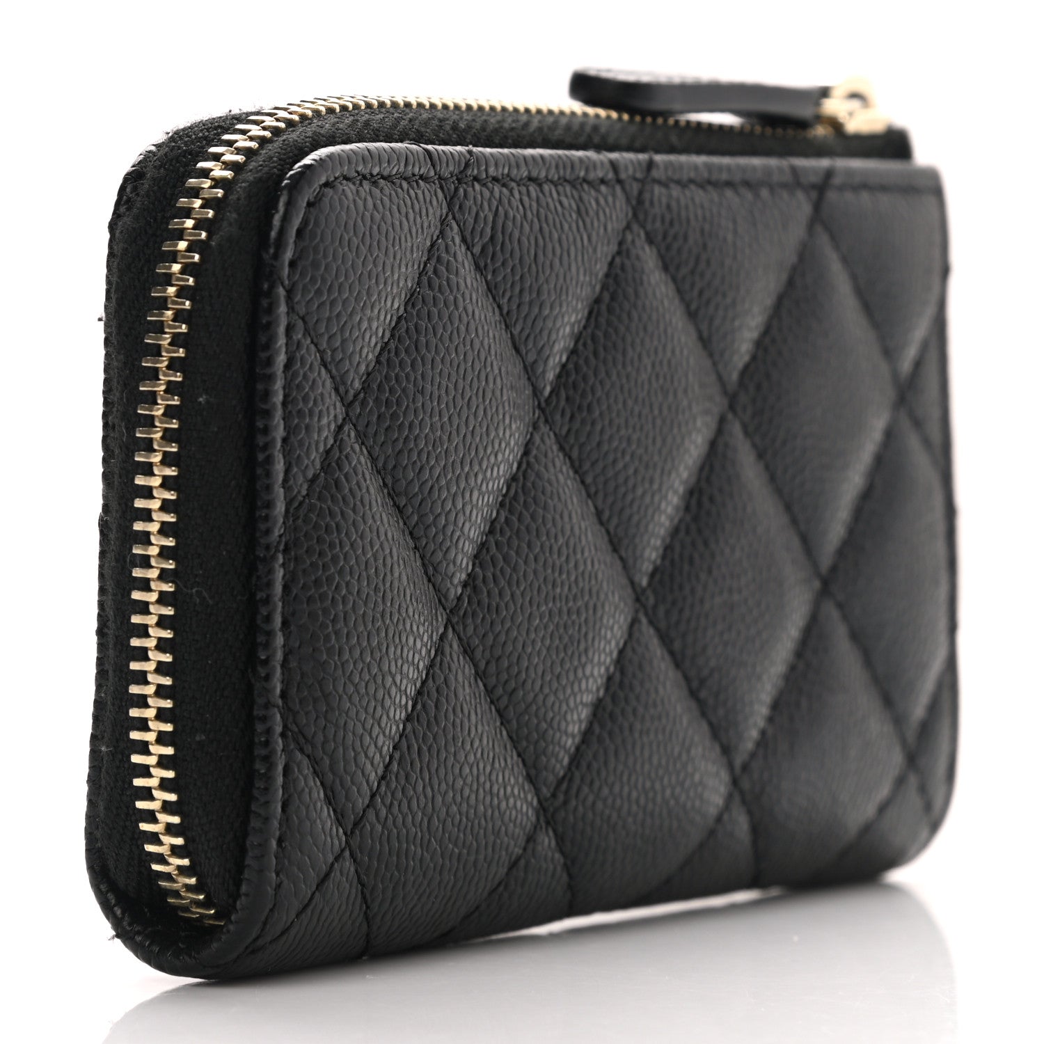 Chanel Caviar Quilted Key Holder Case Black 3 of 8