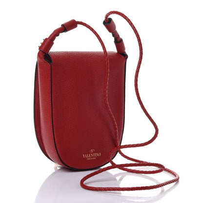 Valentino Garavani Goatskin Vring Crossbody Bag Rouge Pur 2 of 4