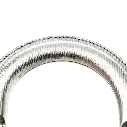 Christian Dior Metallic Grained Calfskin Cannage Small Lucky Badges My Lady Dior Silver 12 of 12