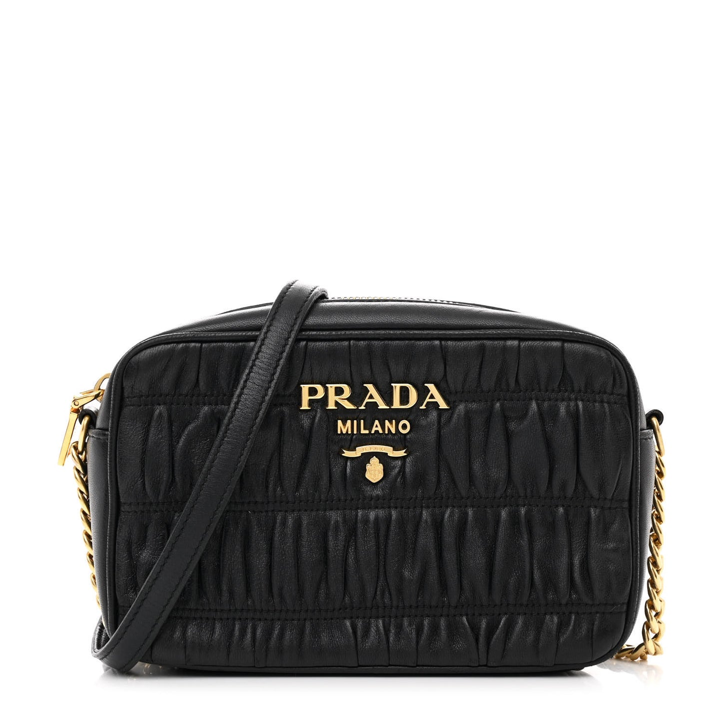 Nappa Gaufre Camera Bag Black