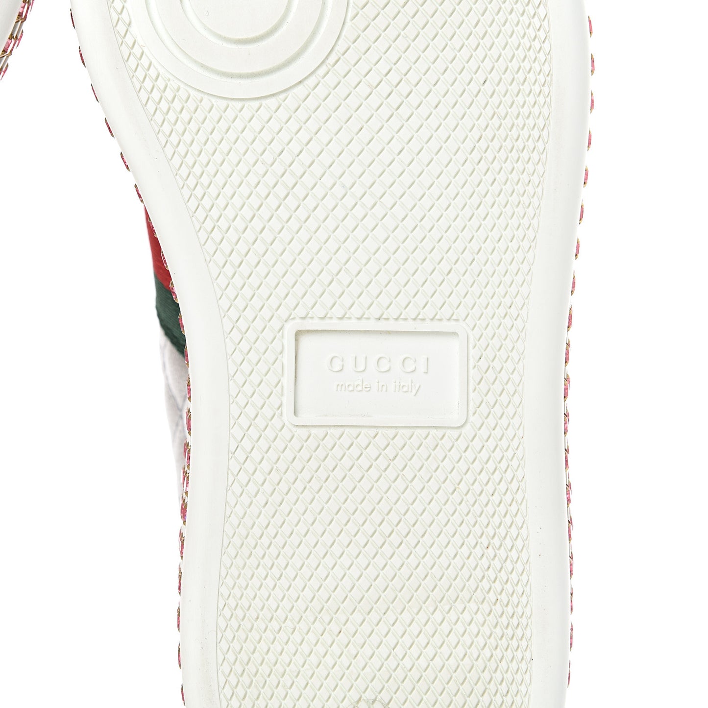 Laminated Nappa Crystal Web Bee Embroidered Trapuntata Womens Ace Platform Sneakers 36.5 Argento
