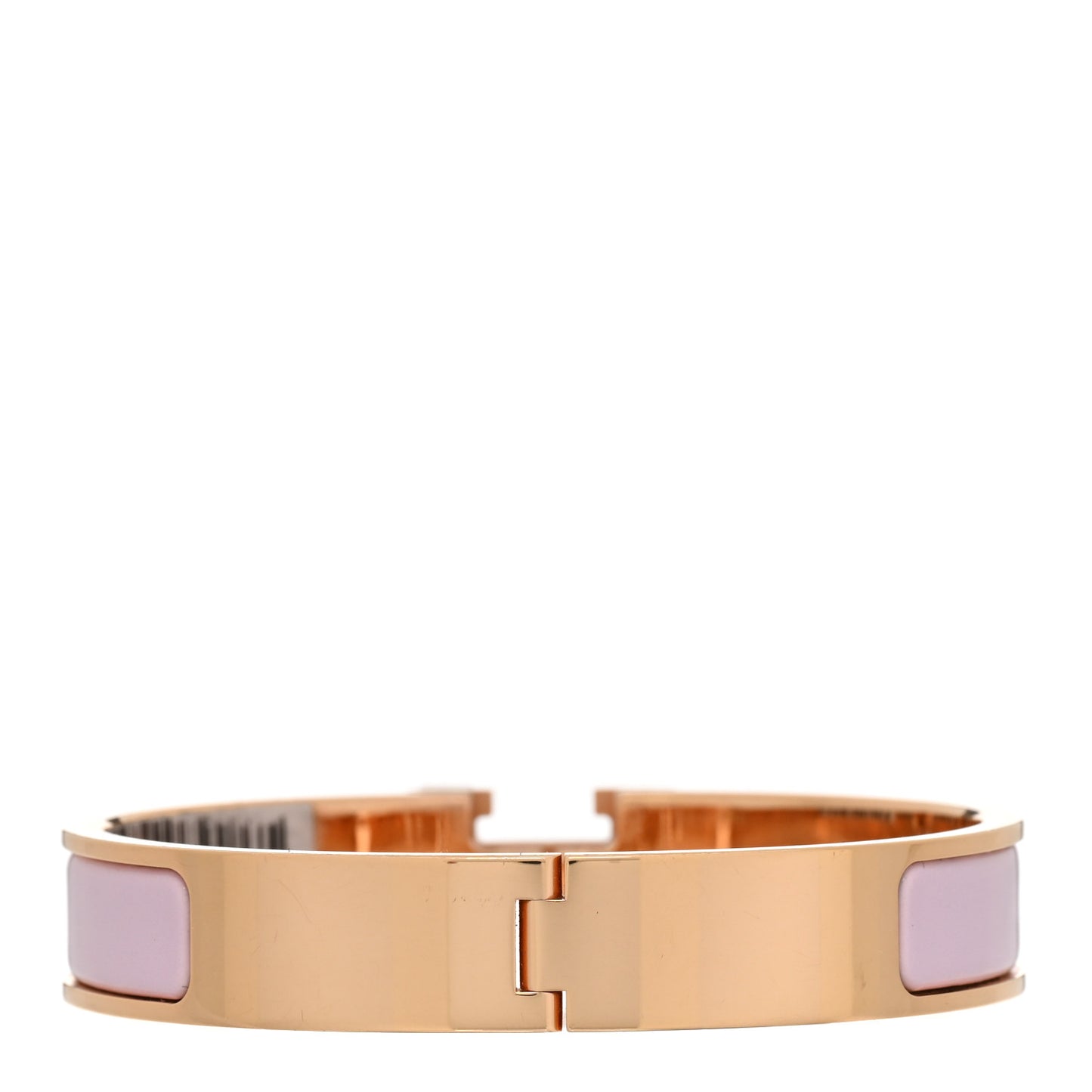Enamel Narrow Clic Clac H Bracelet Rose Dragee