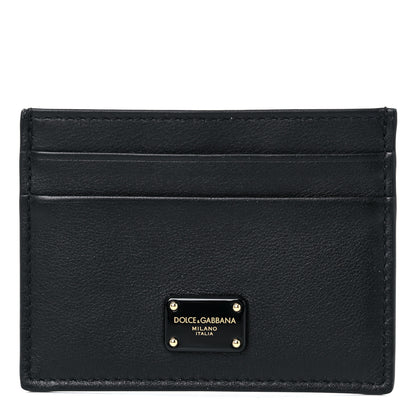 Dolce & Gabbana Calfskin Card Holder Black 1 of 7