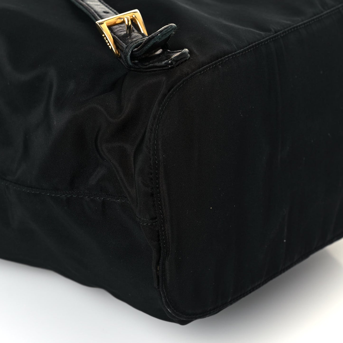 Tessuto Nylon Vela Chain Backpack Black