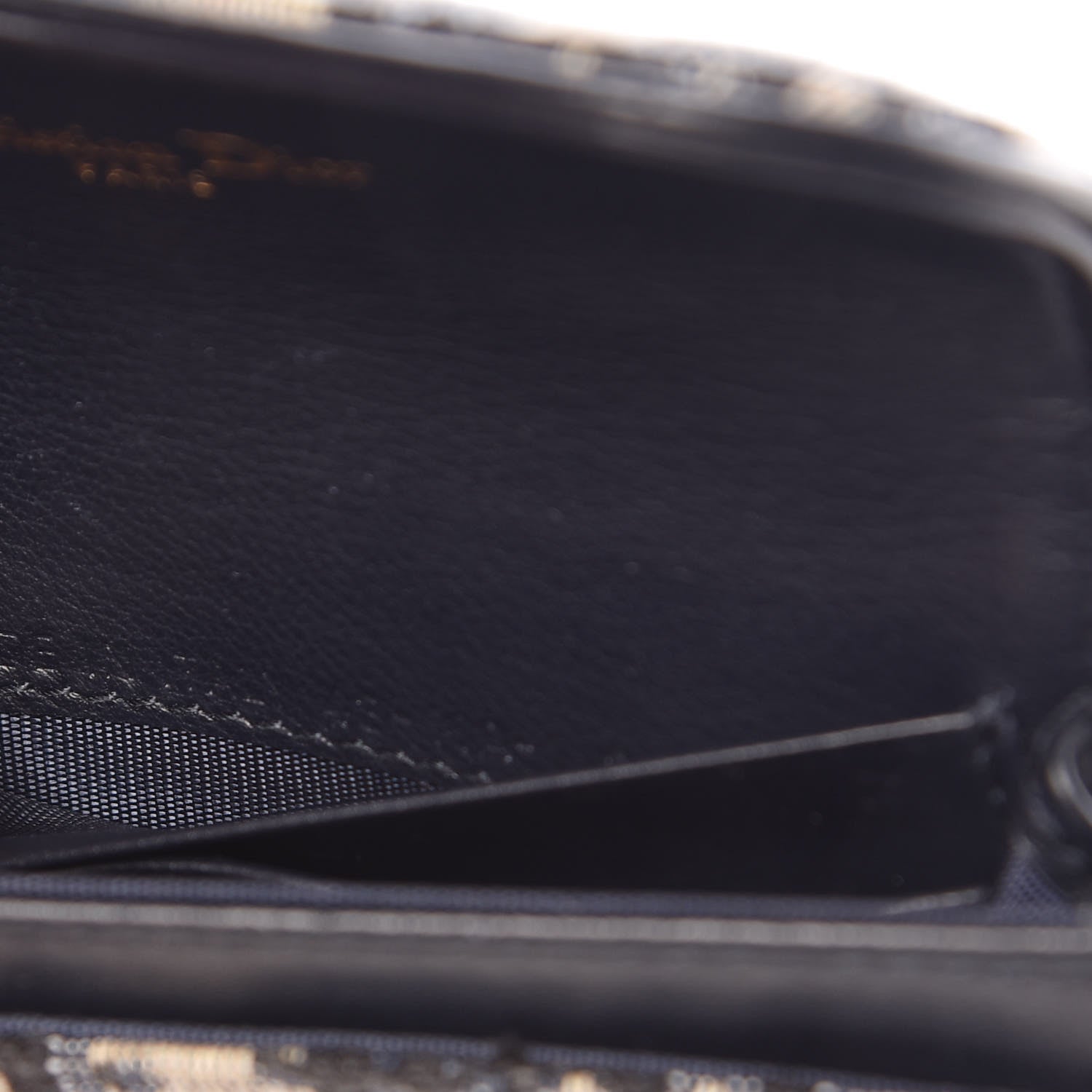 Christian Dior Oblique Saddle Card Holder Blue 7 of 8