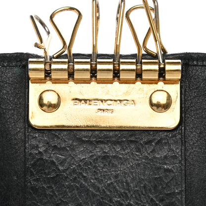 Balenciaga Agneau Giant 12 Gold Hardware Osaka Key Holder Black 7 of 13