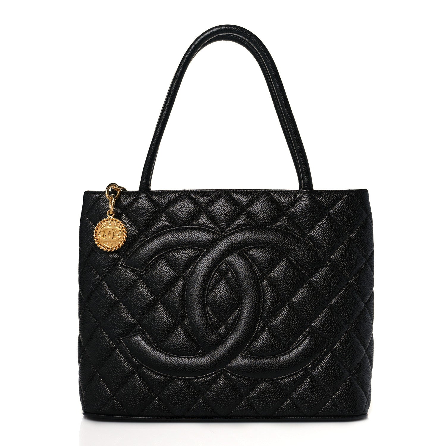 Chanel Caviar Quilted Medallion Tote Black 1 of 10