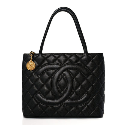Chanel Caviar Quilted Medallion Tote Black 1 of 10
