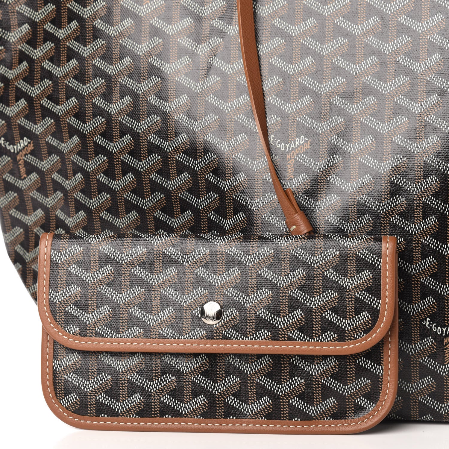 Goyard Goyardine Saint Louis GM Black Gold 10 of 12