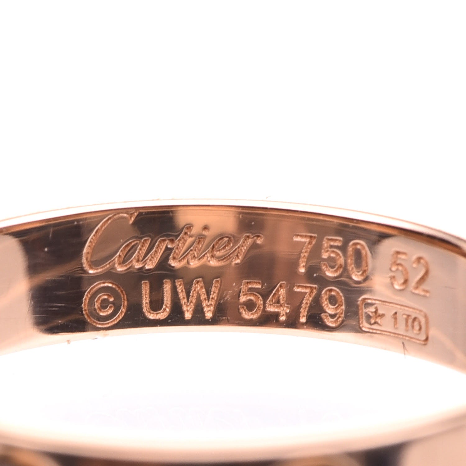 Cartier 18K Pink Gold 3.5mm LOVE Wedding Band Ring 52 6 4 of 6