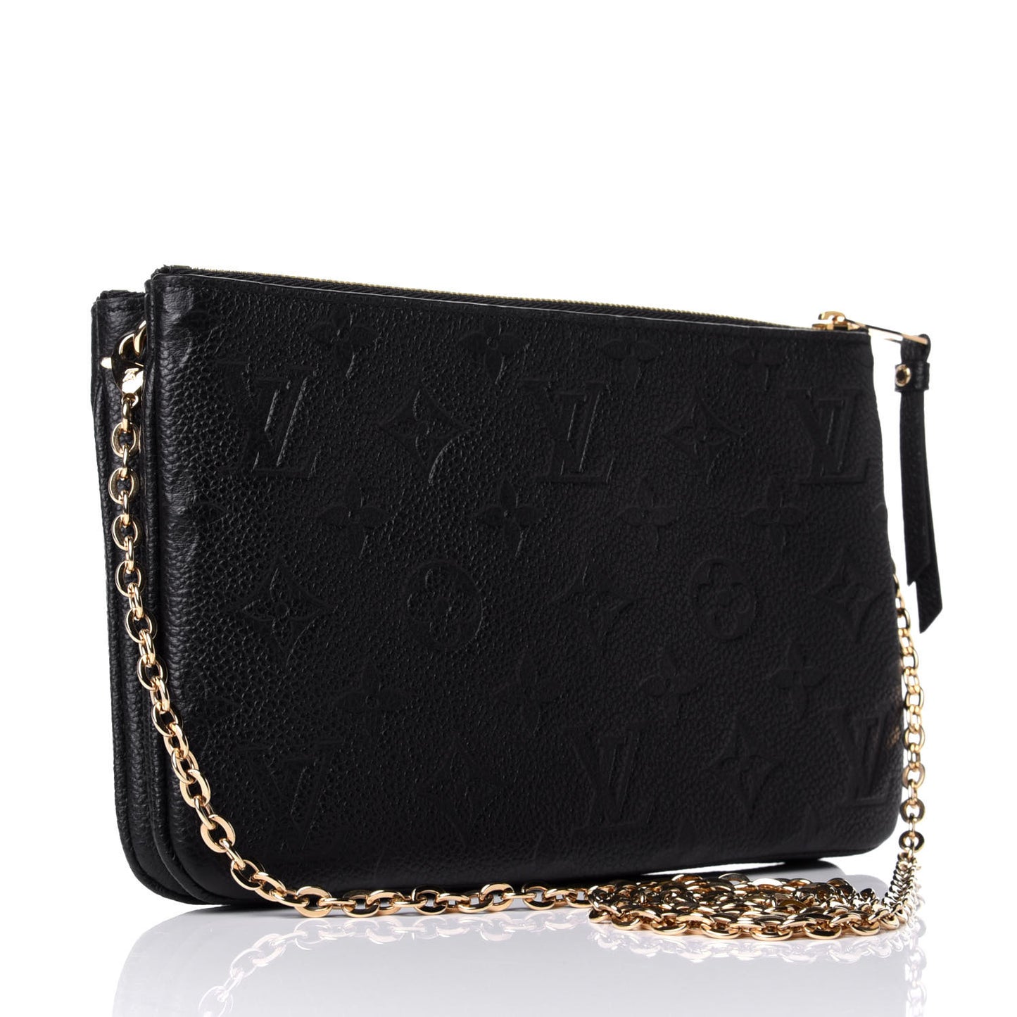 Empreinte Double Zip Pochette Black