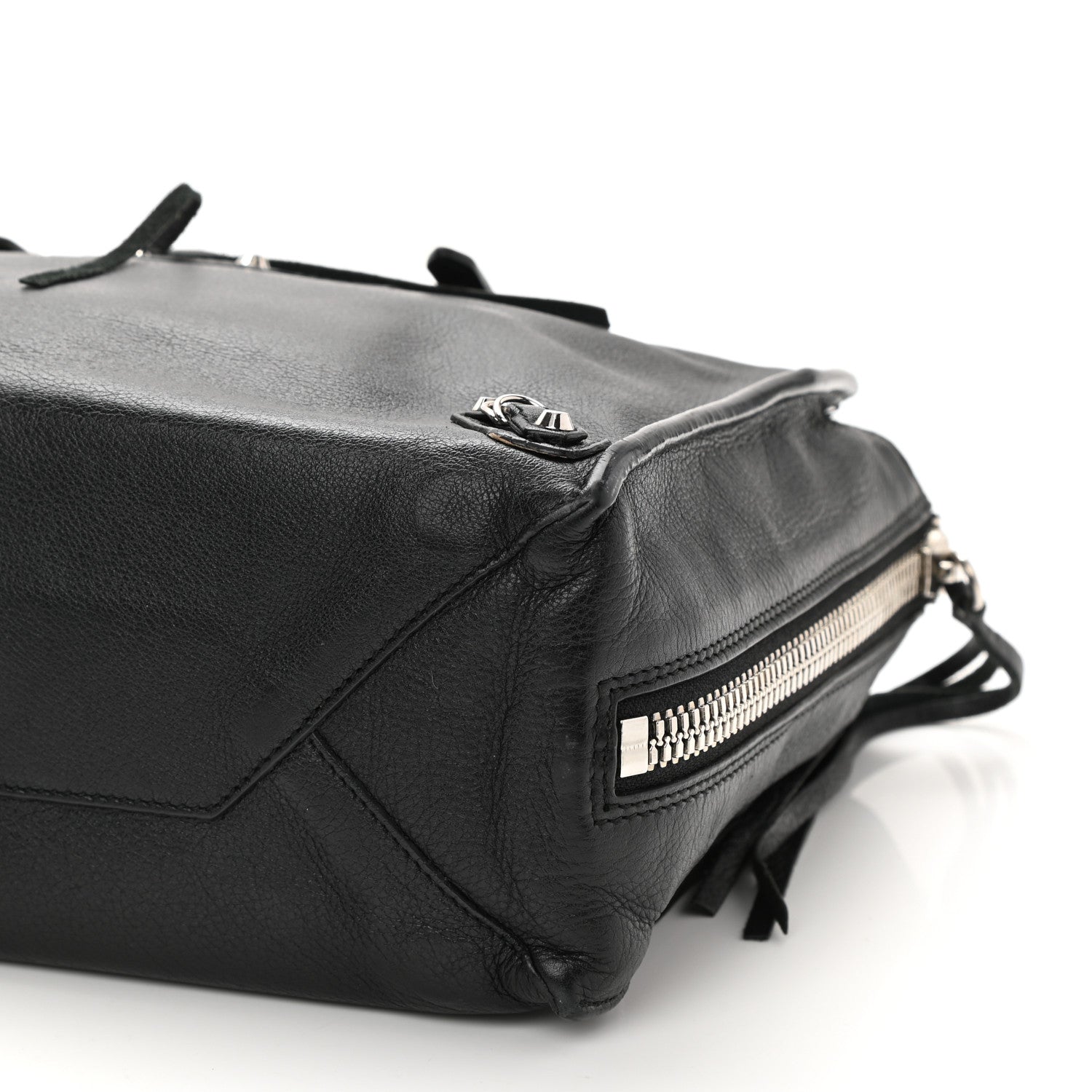 Balenciaga Veau Papier A6 Zip Around Tote Black 8 of 9