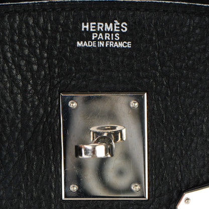 Hermes Taurillon Clemence Birkin 30 Black 13 of 31