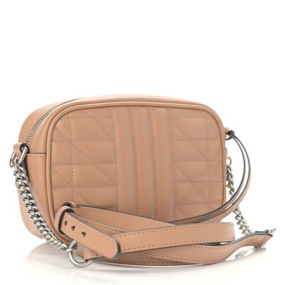 Gucci Calfskin Matelasse Aria Mini GG Marmont Chain Shoulder Bag Camelia 3 of 10
