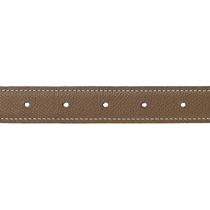 Hermes Swift Epsom 24mm Belt Strap 90 36 Black Etoupe 3 of 6