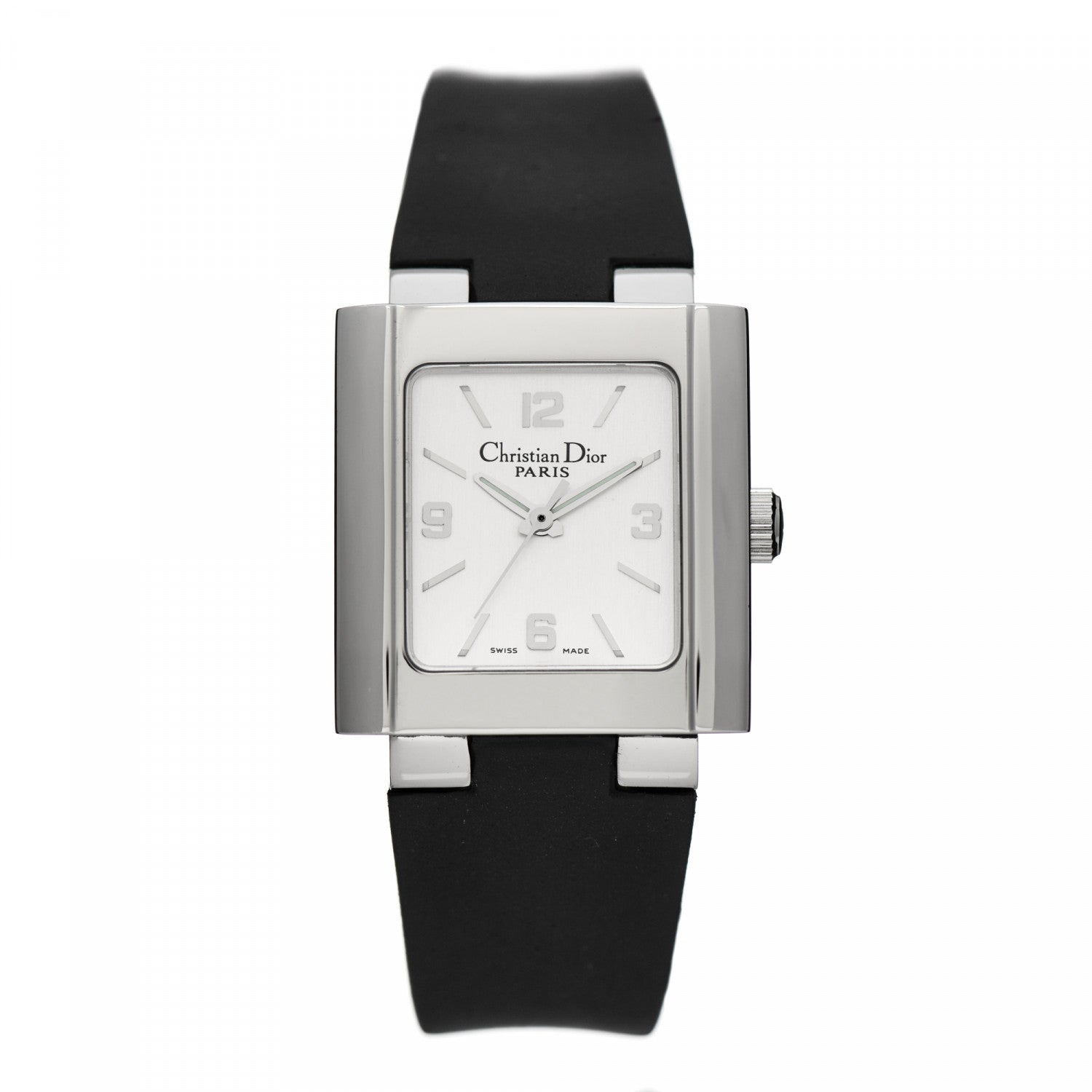 Christian Dior Stainless Steel Rubber 24mm Riva Quartz Watch 1 of 5