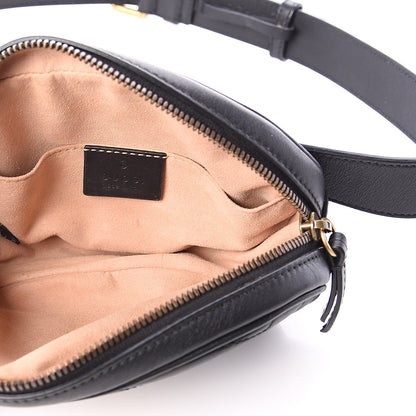 Gucci Calfskin Matelasse GG Marmont Belt Bag 85 34 Black 4 of 8