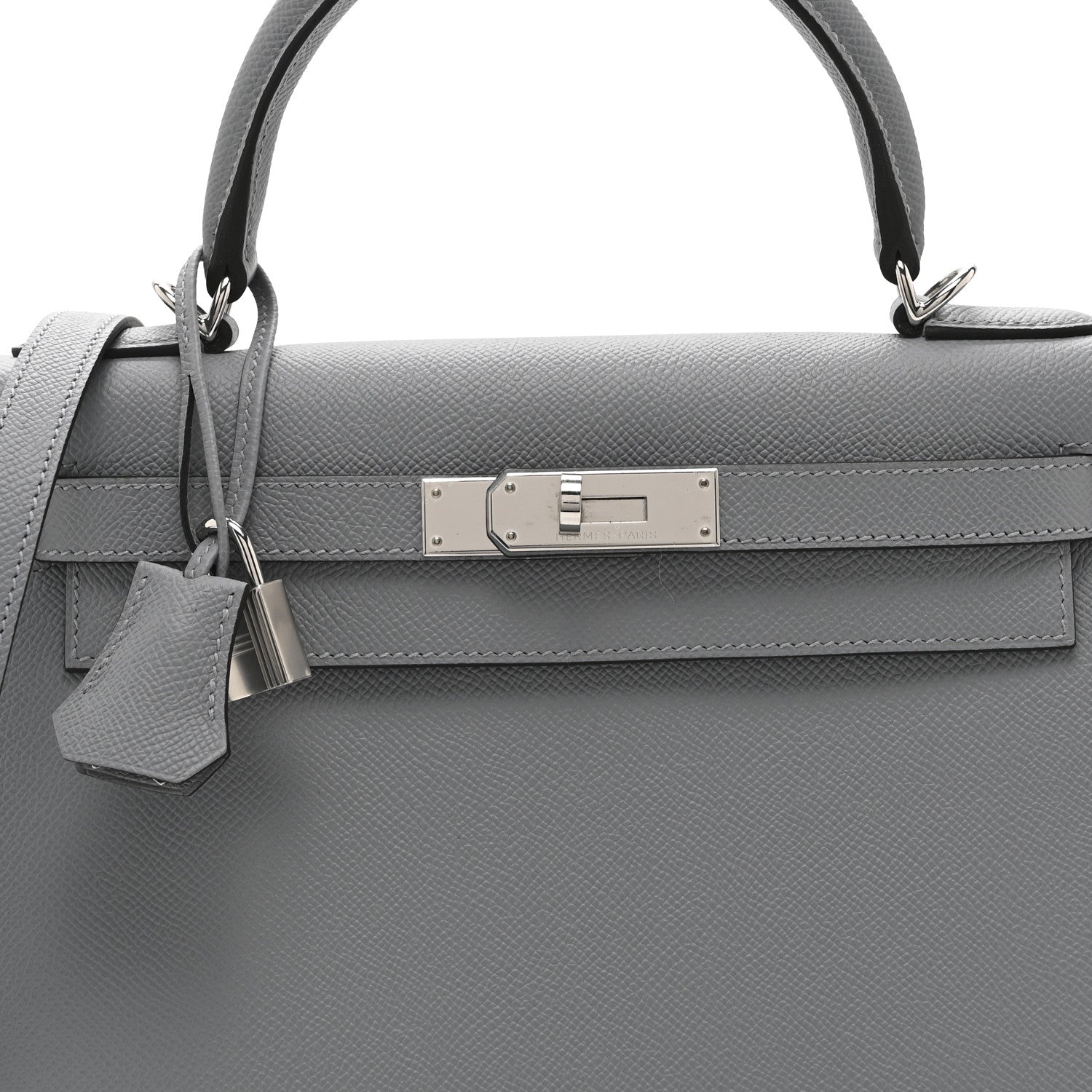 Hermes Epsom Kelly Sellier 28 Gris Pantin 8 of 11