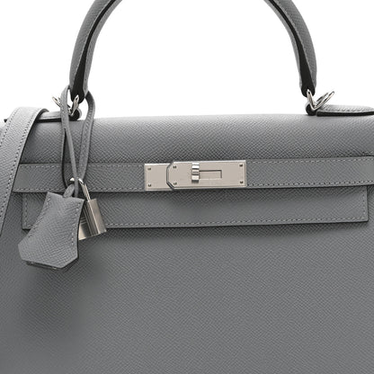 Hermes Epsom Kelly Sellier 28 Gris Pantin 8 of 11