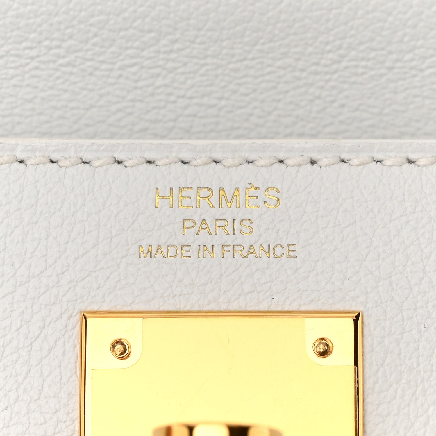 Hermes Evercolor Kelly Retourne 28 White 6 of 11