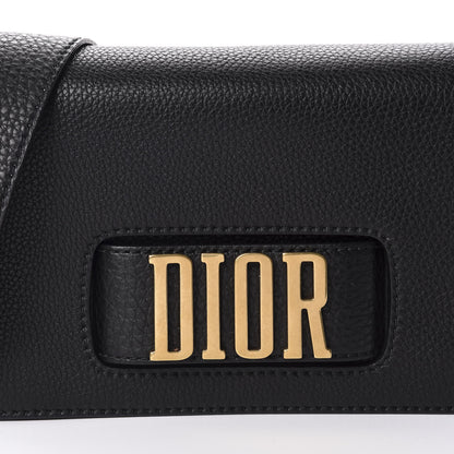 Christian Dior Grained Calfskin Dio(r)evolution Flap Bag Black 10 of 12