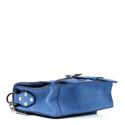 Proenza Schouler Suede PS1 Mini Pouch Messenger Bag Slate Blue 4 of 14