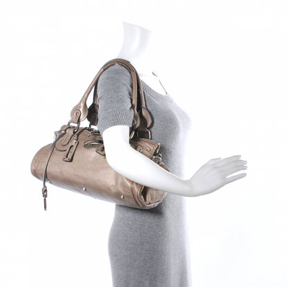 Chloe Leather Medium Paddington Metallic 2 of 10