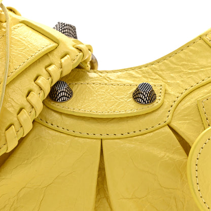 Balenciaga Agneau Arena Le Cagole Shoulder Bag XS Lime 8 of 10