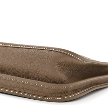 Hermes Taurillon Clemence Evelyne III PM Etoupe 10 of 12