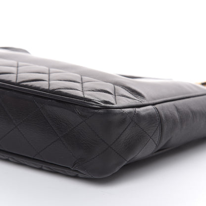 Chanel Lambskin Quilted Shoulder Bag Black 10 of 14