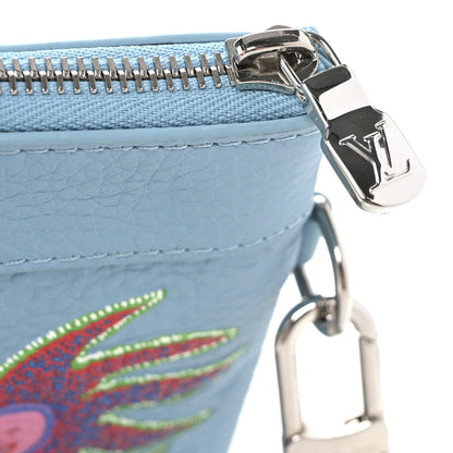 Louis Vuitton LV x YK Taurillon Pochette To Go Clutch Blue 8 of 9