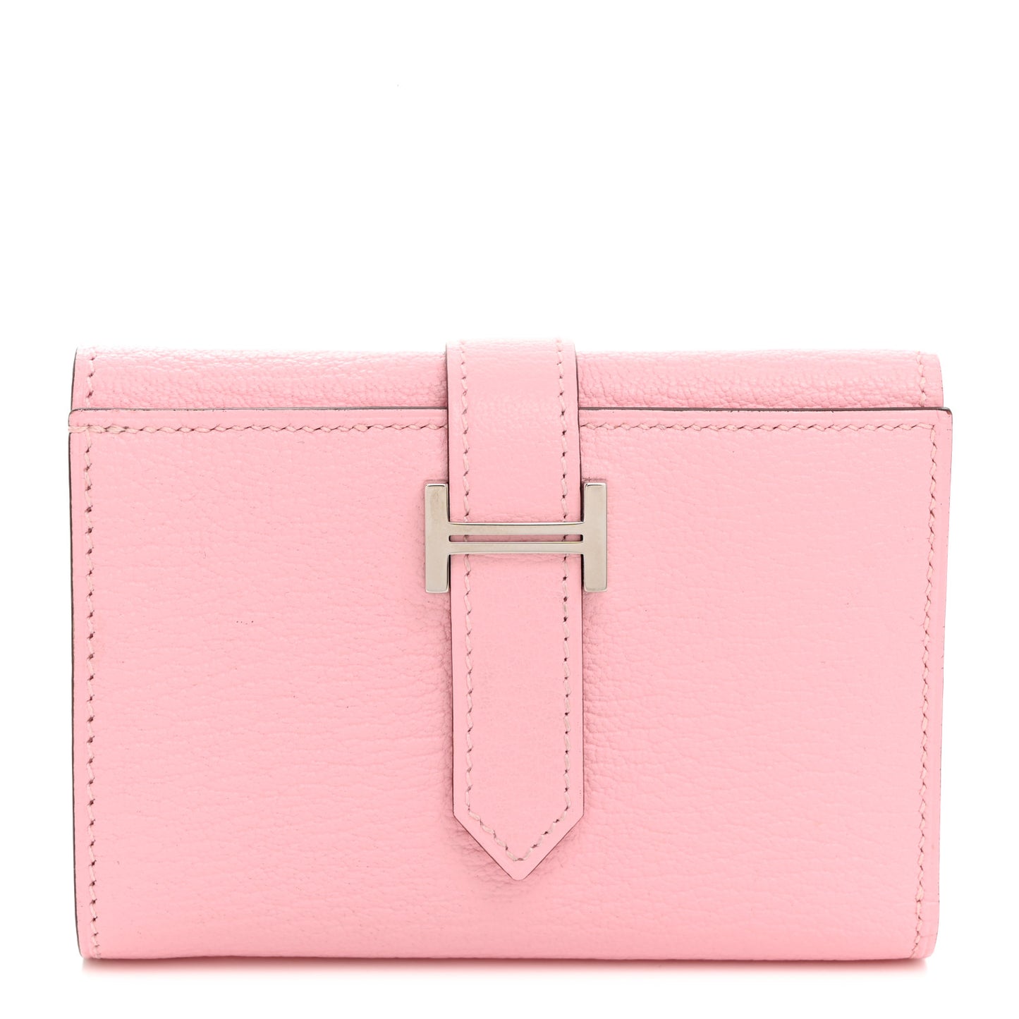 Chevre Mysore Tri-Fold Compact Bearn Wallet Rose Sakura