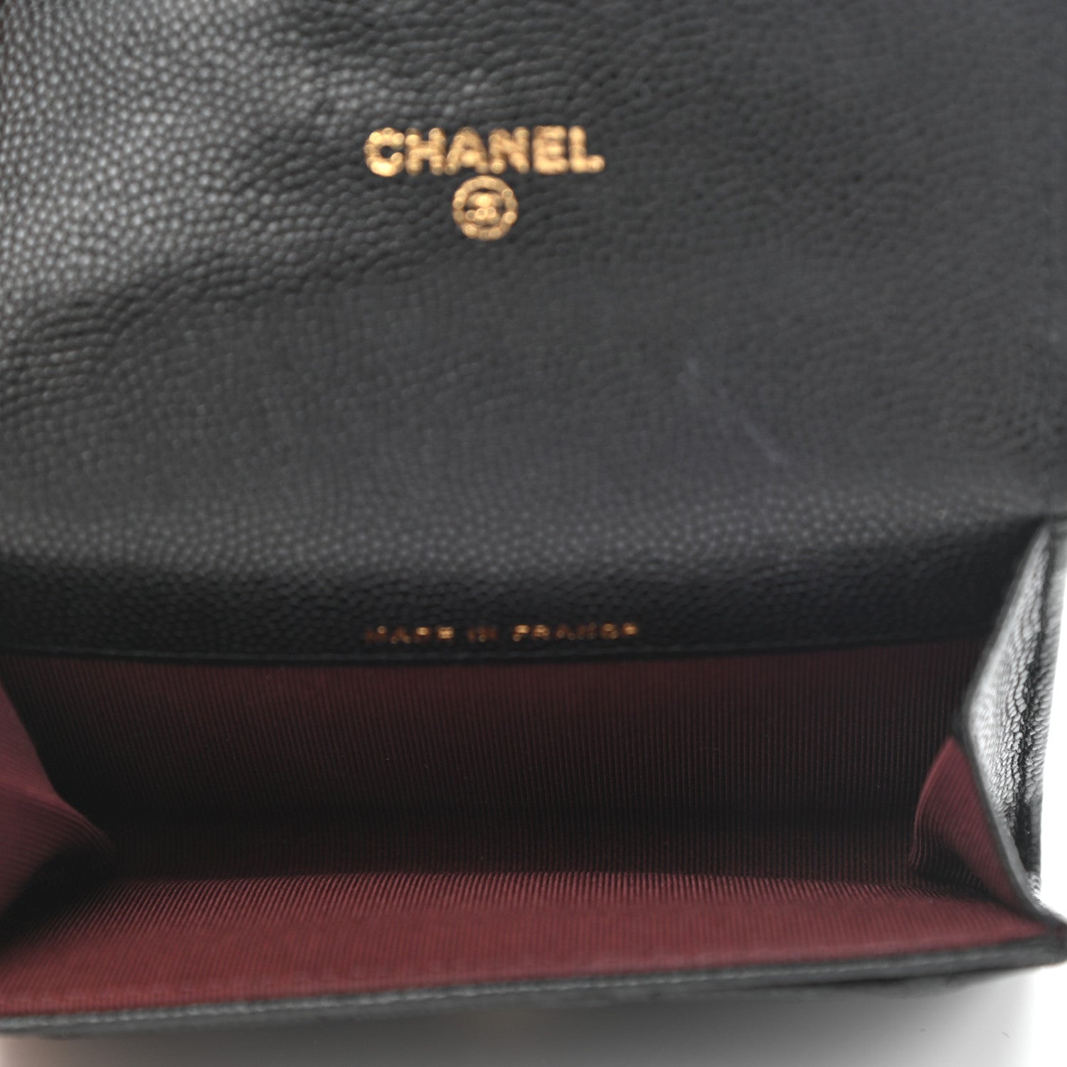 Chanel Caviar Quilted Flap Card Holder Wallet Black 5 of 8