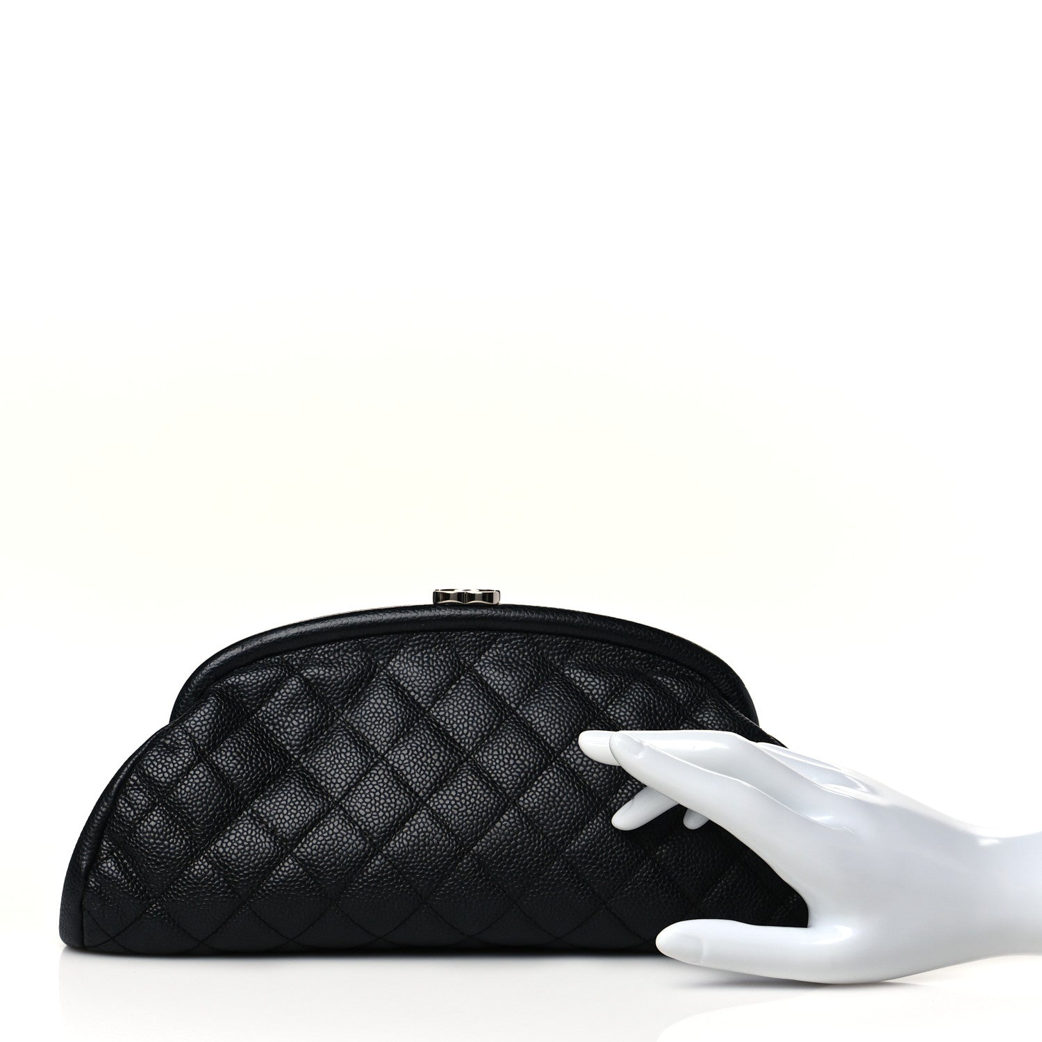 Chanel Caviar Quilted Timeless Clutch Black 2 of 13