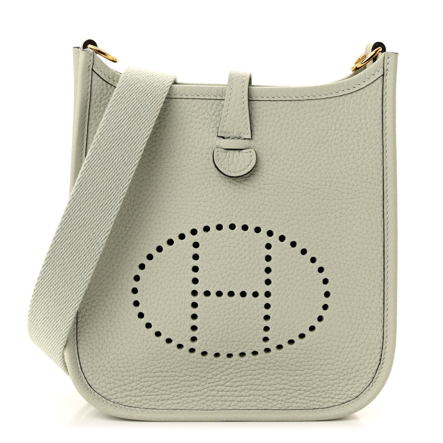 Hermes Taurillon Clemence Amazone Evelyne TPM Gris Neve 1 of 11