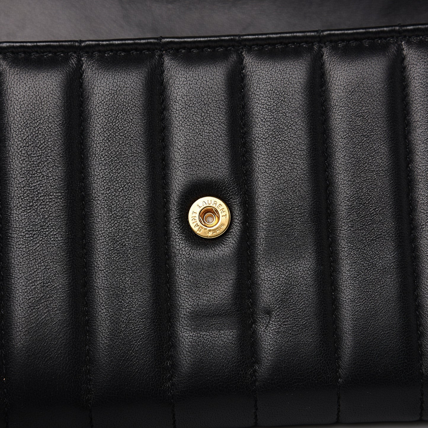 Lambskin Matelasse Monogram Large Vicky Continental Wallet Black
