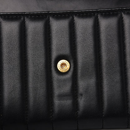 Saint Laurent Lambskin Matelasse Monogram Large Vicky Continental Wallet Black 8 of 9
